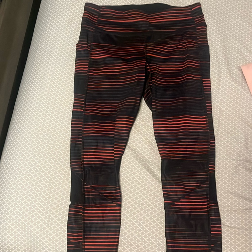 Striped Lululemon capris